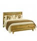 Woodstyle Solid Pine Wood In Rustic Texture Light Brown Colour Queen Bed Frame